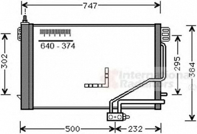 VAN WEZEL 30015298 -  Конденсатор, кондиционер